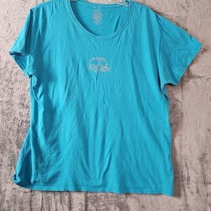 Camping World Women's Tshirt Bling 2Xl camper blue